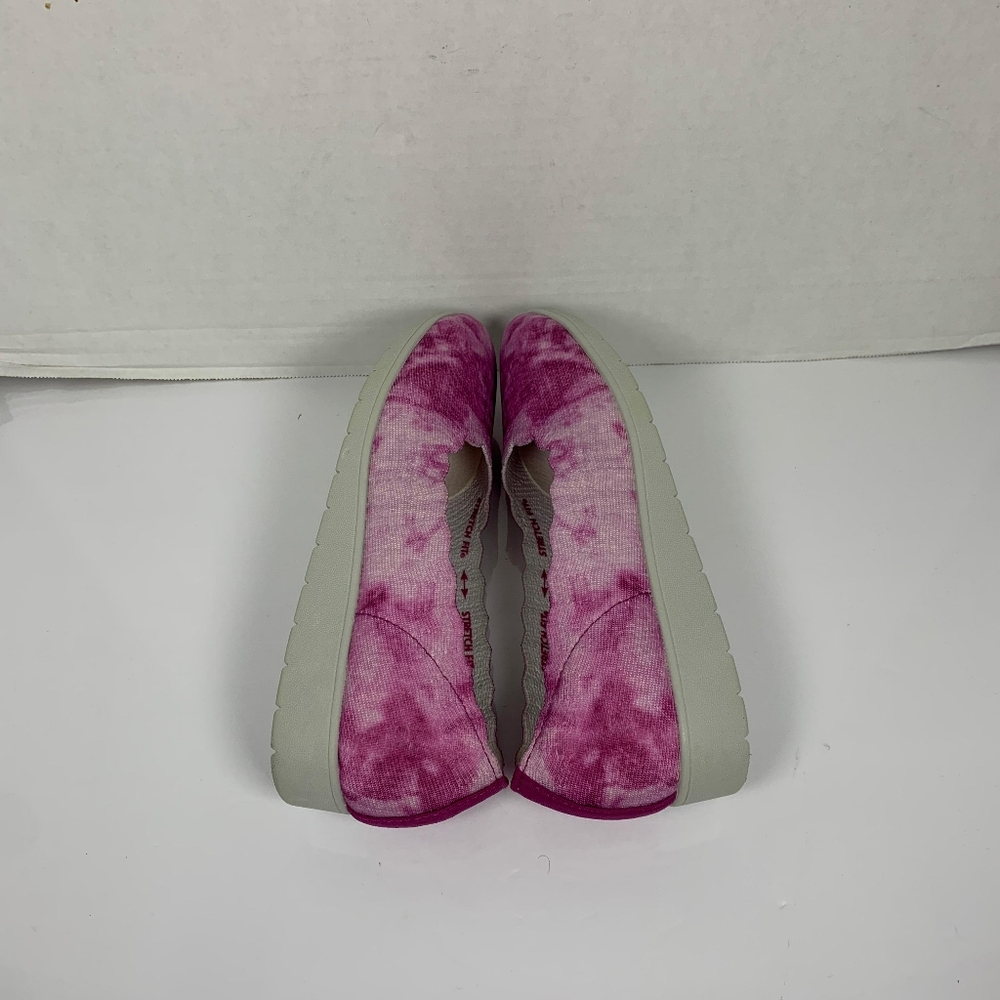 Skechers Women Cloe Flex Wedge Tie-Dye Pink Slip-On Sneakers 8.5 - Picture 4 of 9